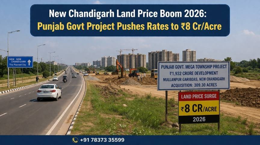 New Chandigarh Land: The ₹5 Cr to ₹8 Cr Surge – 2026's Premier Investment Opportunity